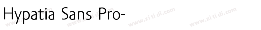 Hypatia Sans Pro字体转换